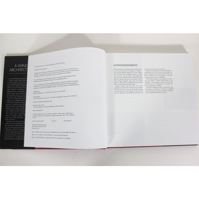 Living Architecture Frank Lloyd Wright and Taliesin Architects Coffee Table Book Vintage Hard Cover For Sale - Image 6 of 12