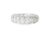 Elegant 14K white gold eternity infinity wedding band featuring numerous brilliant round diamonds totaling 1 carat (G...