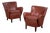 Danish Club Chairs in Leather, 1930s, Set of 2 For Sale