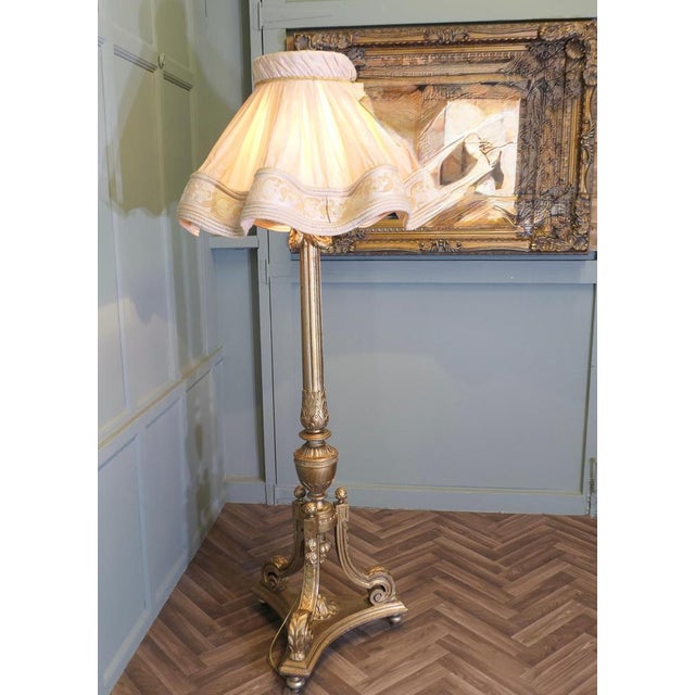 French Boudoir Floor Lamp For Sale - Image 6 of 9