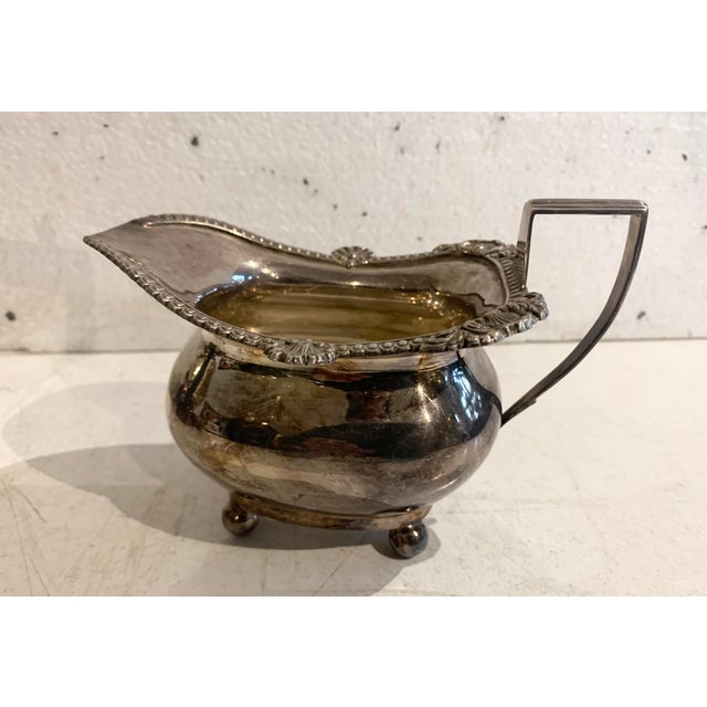 Metal 20th Century Silver-Plated Metal Tea Service, Set of 3 For Sale - Image 7 of 16