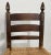 Vintage Primitive Turned Wood Woven Seat Ladderback Chairs, a Pair For Sale - Image 10 of 10