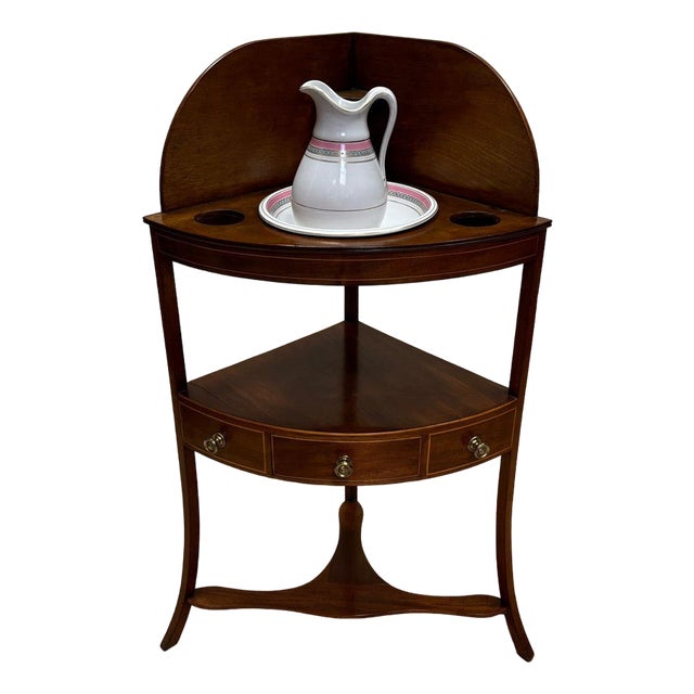 Antique Corner Washbasin, England For Sale
