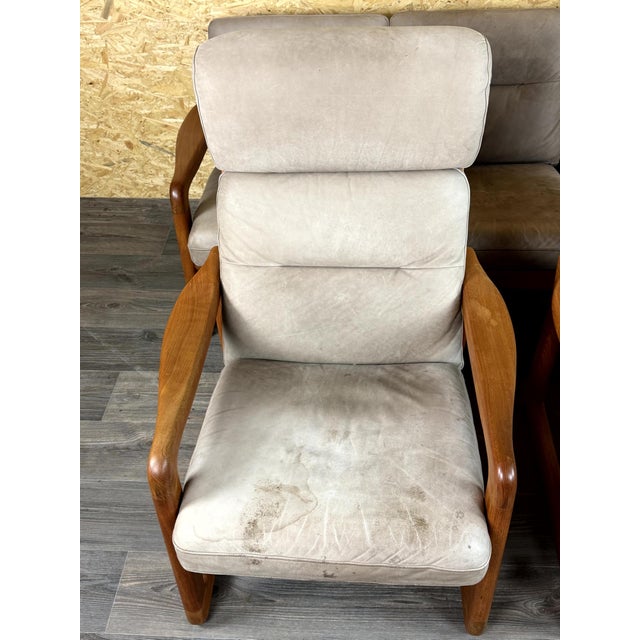 Vintage Teak Three-Seater Sofa and Easy Chairs from Möbelfabrik Holstebro, 1960s, Set of 3 For Sale - Image 11 of 18