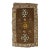 Vintage Mini Brown Rug For Sale