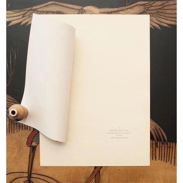 Maurice Utrillo 1947 After Maurice Utrillo "The Mills of the Galette", First Edition Period Offset Lithograph For Sale - Image 4 of 7