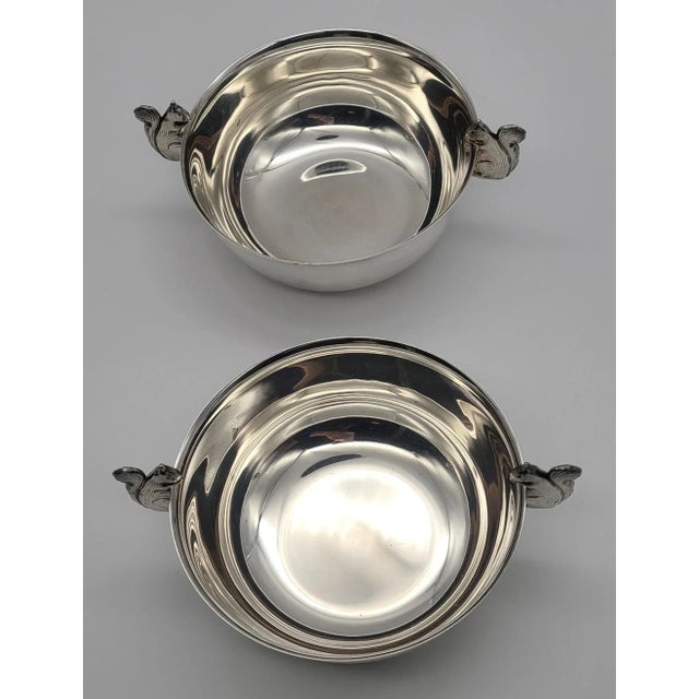 A pair of sterling silver plated nut bowls perfect for the bar or game night are right here for your consideration. A...