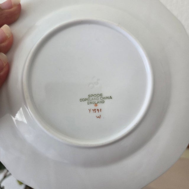 Spode Vintage Spode Copeland English Bird Plates With Gold Trim, Set of 4 For Sale - Image 4 of 7