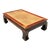 Vintage Asian Elm Seagrass Ming Coffee Table For Sale