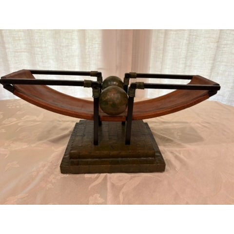Mexican Bilbao Rail Cast Iron Art Sculpture by Jan Barboglio For Sale - Image 3 of 6