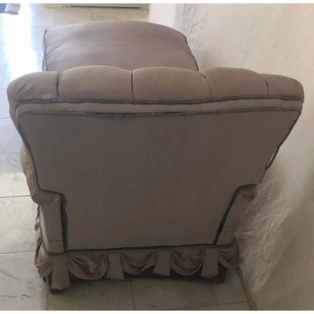 Lavender 1940s Vintage Hollywood Regency Lavender Shagreen Silk Chaise For Sale - Image 8 of 13