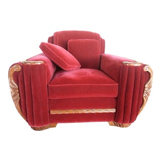 1930s American Art Deco Armchair For Sale