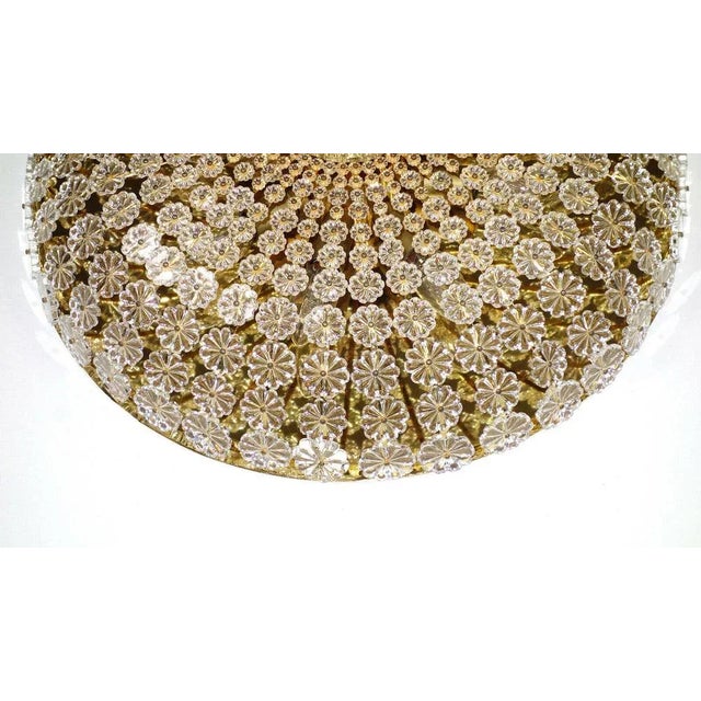 Austrian Crystal Flowers Ceiling Lamp by Emil Stejnar, 1960s For Sale - Image 12 of 13