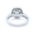 2020s Gia Platinum Round Brilliant Cut Diamond Halo Ring 1.48ct 5.8g, Size 3.75 For Sale - Image 5 of 11