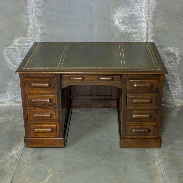 Edwardian Walnut Desk, 1890s For Sale - Image 14 of 14