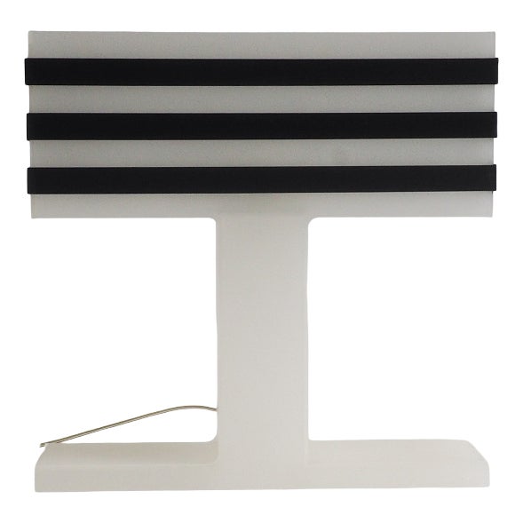 Modern Acrylic Glass Table Lamp, 1980s For Sale