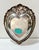 Metal Vintage Ornate Silverplate Heart Trinket Dish – Wallace For Sale - Image 7 of 10