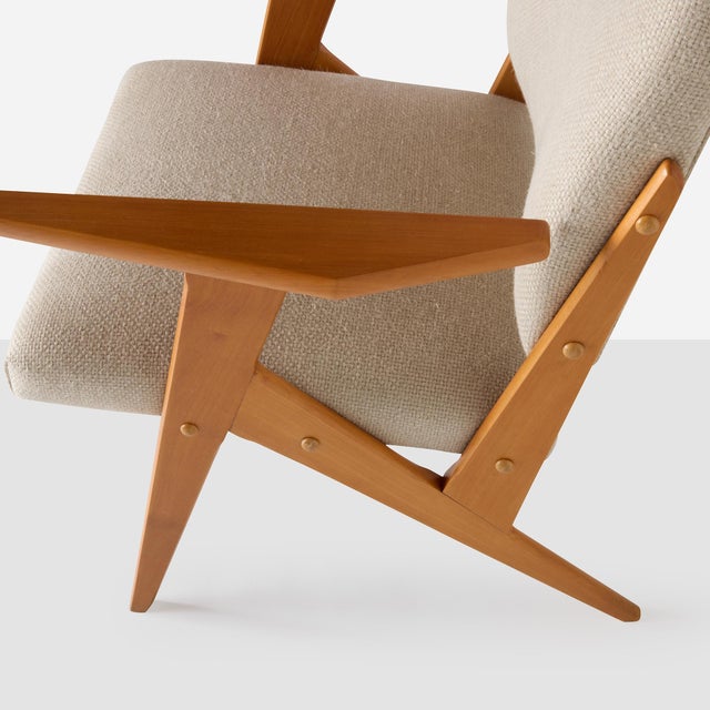 1950s solid caviúna wood Armchair Attributed to José Zanine Caldas for Móveis Artísticos Z For Sale In San Francisco - Image 6 of 10