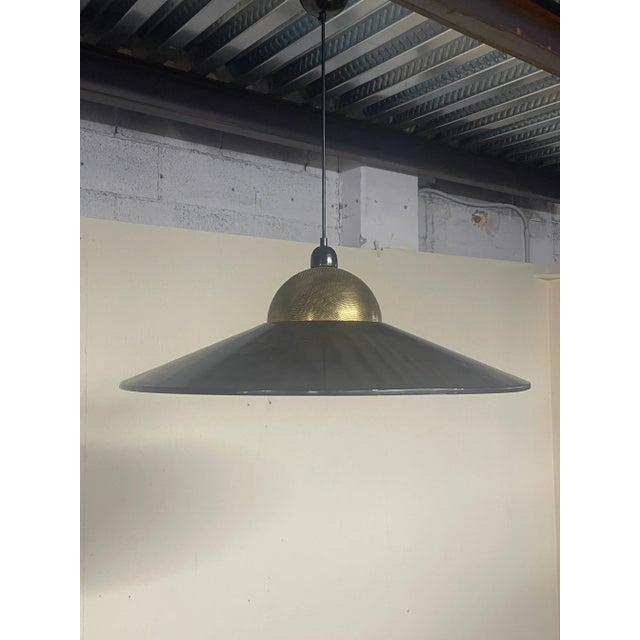 Pendant in Brass and Enameled Metal, 1970s For Sale - Image 10 of 16