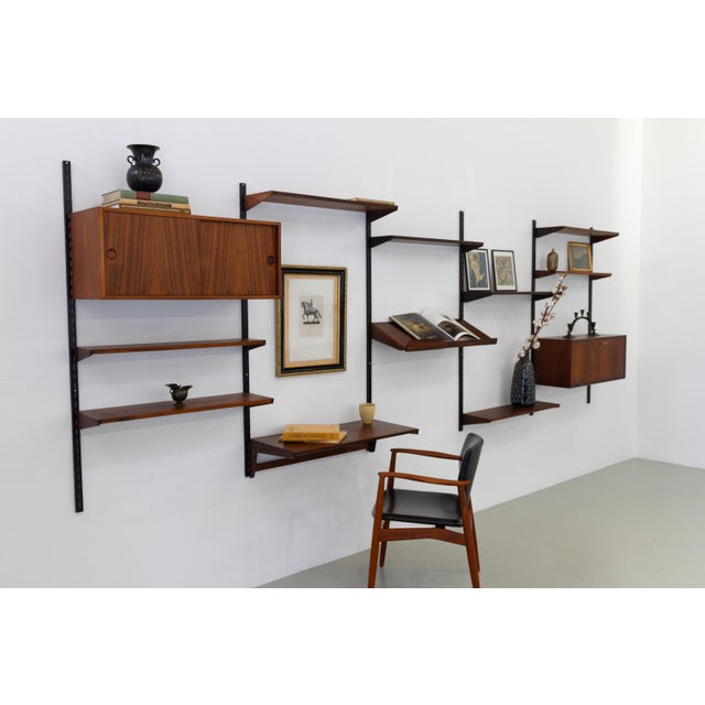 Danish Rosewood 5-Bay Modular Wall Unit by Kai Kristiansen for FM, 1960s For Sale - Image 10 of 18