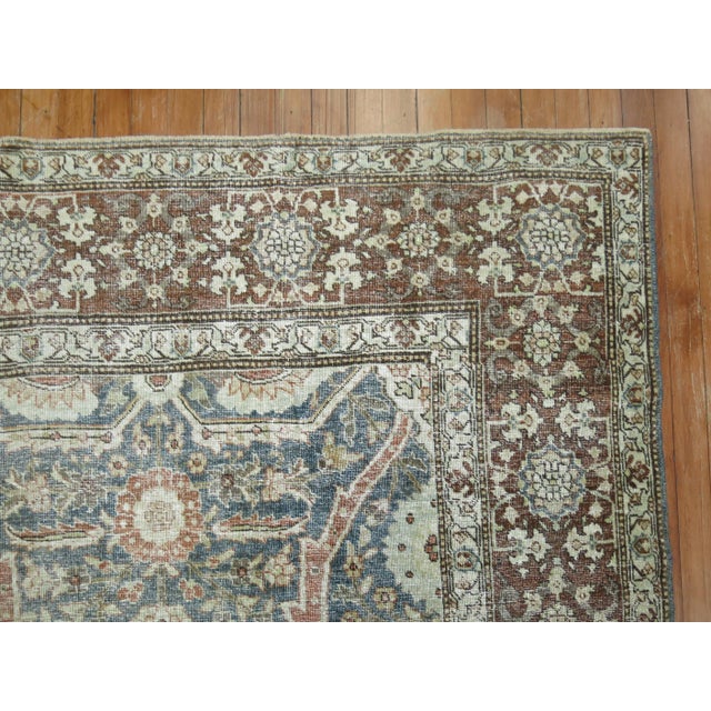 Antique Zabihi Collection Persian Tabriz Rug - 8'1" x 11'4" For Sale - Image 10 of 12