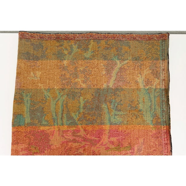 French Verdure Mid-20th C Reproduction Tapestry Wall Hanging For Sale - Image 12 of 12