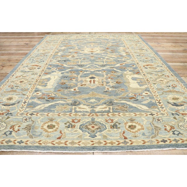 Textile Persian Sultanabad Rug, 09'00 X 12'02 For Sale - Image 7 of 10