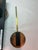 Signed Artist Leonie Lacouette Narrow Black Verdigris Copper Pendulum Wall Clock For Sale - Image 10 of 11