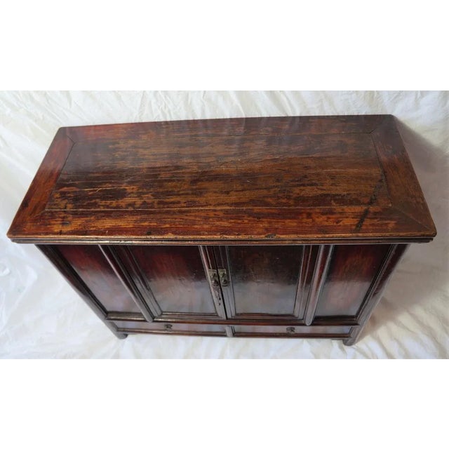 Sienna Antique Chinese Narrow Cabinet For Sale - Image 8 of 11