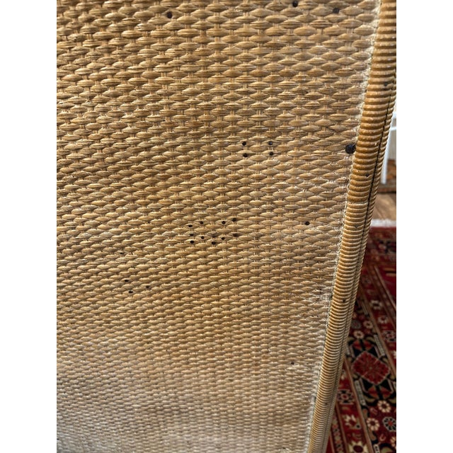 Nantucket Antique Wicker Multi Drawer Tall Chest Commode For Sale In Philadelphia - Image 6 of 11