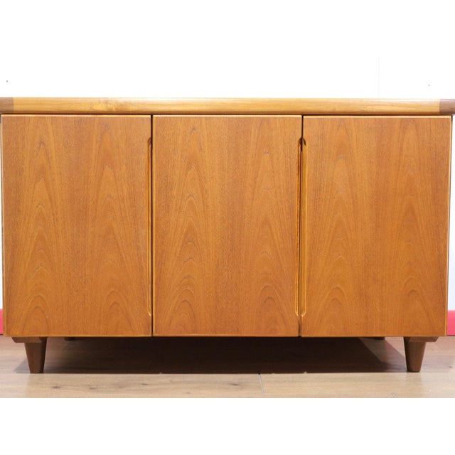 Mid 20th Century Mid Century Modern Vintage Teak Danish Credenza Sidebaord by Christian Linneber For Sale - Image 5 of 15