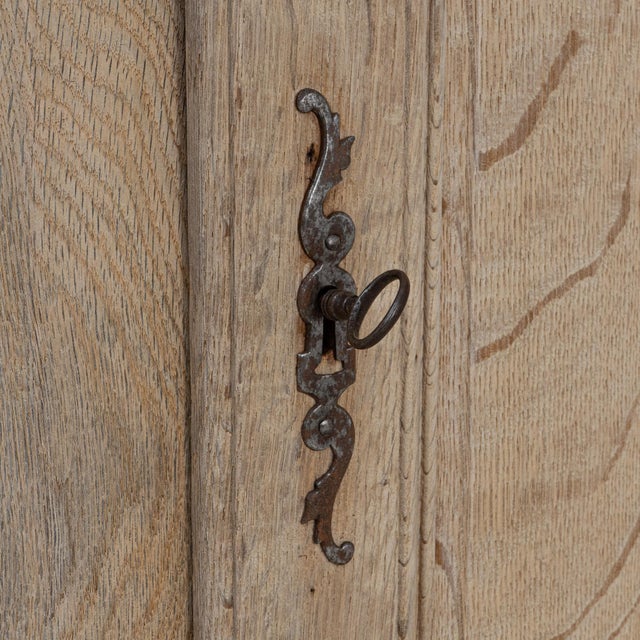 Mid 20th Century French Louis XV Oak Cabinet For Sale - Image 12 of 18