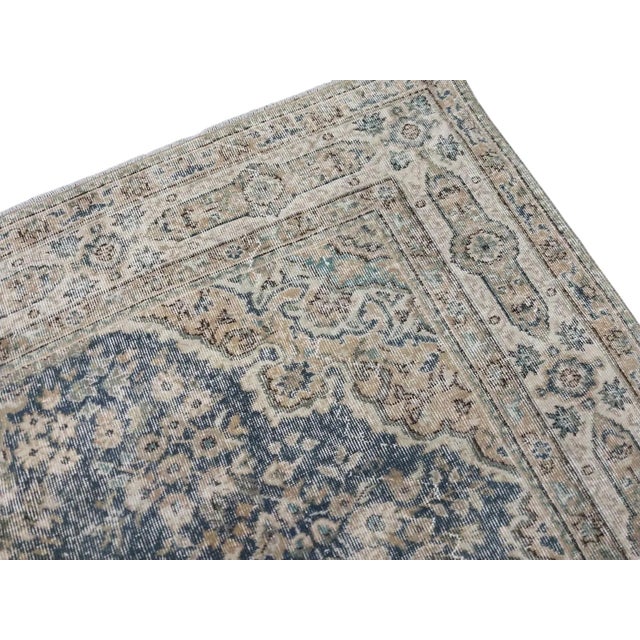 7x10 Turkish Vintage Oushak Rug For Sale - Image 4 of 5