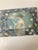 One of a kind, hand painted and embellished decorative box. Green background with white flowers. Pensive woman holding a...