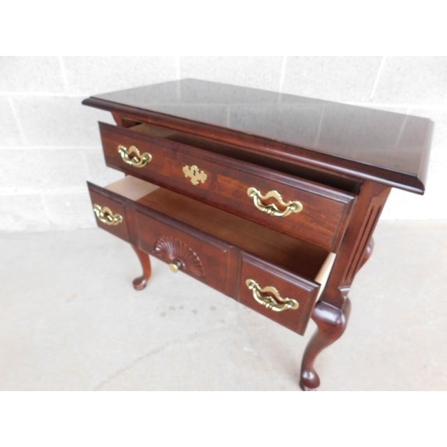 Late 20th Century Thomasville Cherry Collection Low Boy Nightstand For Sale In Philadelphia - Image 6 of 11
