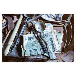 Cindi Emond, Serving Spoon and Newspaper, Photograph, 2021 For Sale