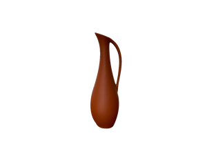 Mid-Century German Wormser Terra-Sigillata Pottery Carafe Vase, 1960s