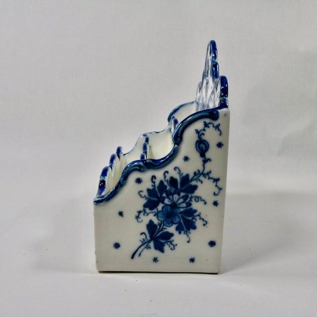 Blue Delft Pattern Blue and White Letter Holder and Receipt Spindle For Sale - Image 8 of 16