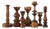 Scandinavian Wooden Candleholders, Set of 7 For Sale