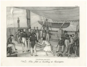 Dramatic Encounter Aboard Astrolabe in Tonga-Tabu, Paper