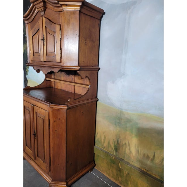 Small Sideboard with Two Mountain Bodies in Fir, 1890s For Sale - Image 12 of 13