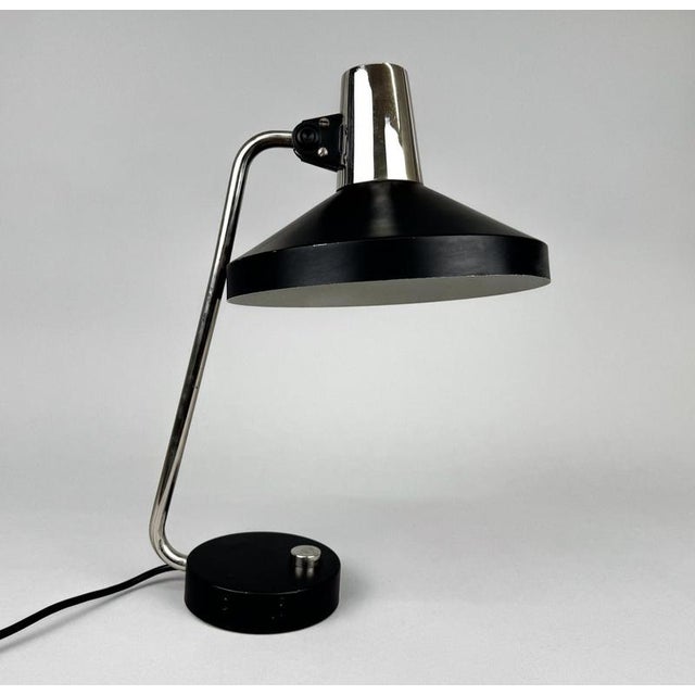 1970s Mid-Century Chrome & Metal Adjustable Table Lamp, 1970s For Sale - Image 5 of 12