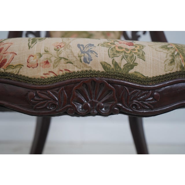 Antique Victorian Belter Walnut Small Scale Accent Chair For Sale - Image 15 of 18