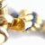 Metal 18k Yellow Gold Rope Bracelet With Blue Sapphire Accents For Sale - Image 7 of 7