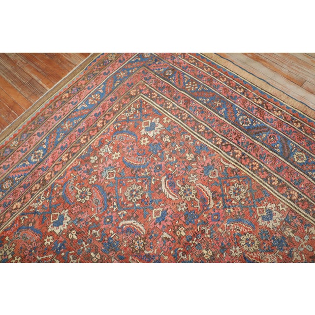 Antique Zabihi Collection Persian Bakshaish Rug For Sale - Image 9 of 12
