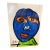 1970s Peter Keil Original Blue Face Painting For Sale