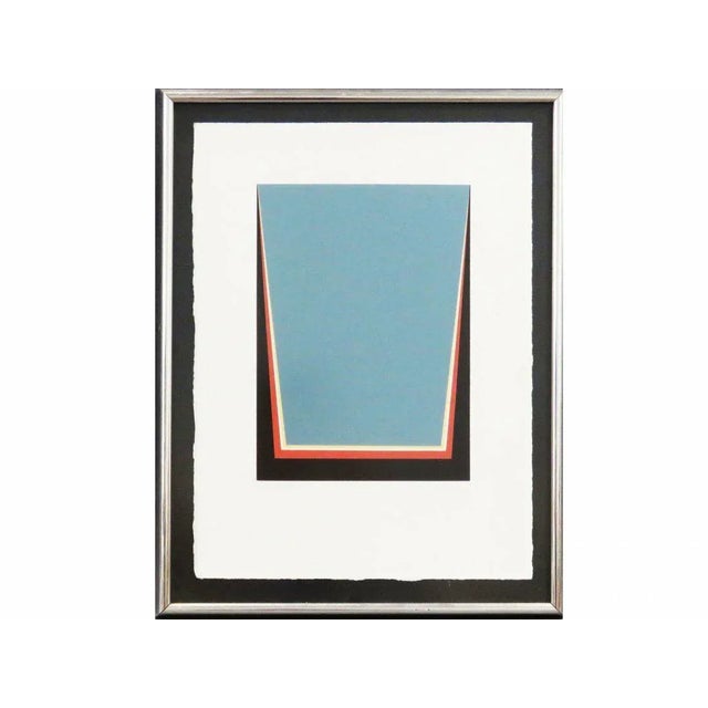 Blue Cecil King (Irish 1921-1986) Berlin Suite V Screenprint Minimalist Abstract 1970 For Sale - Image 8 of 8