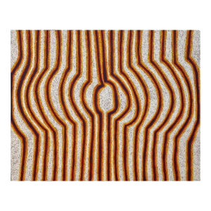 Early 21st Century Large Abstract Dreamtime Aboriginal Painting by Eileen Napatjarri