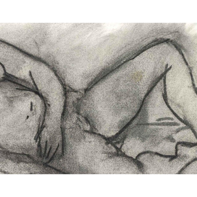 Manfred Schwartz Nude Woman Study Charcoal For Sale - Image 4 of 7
