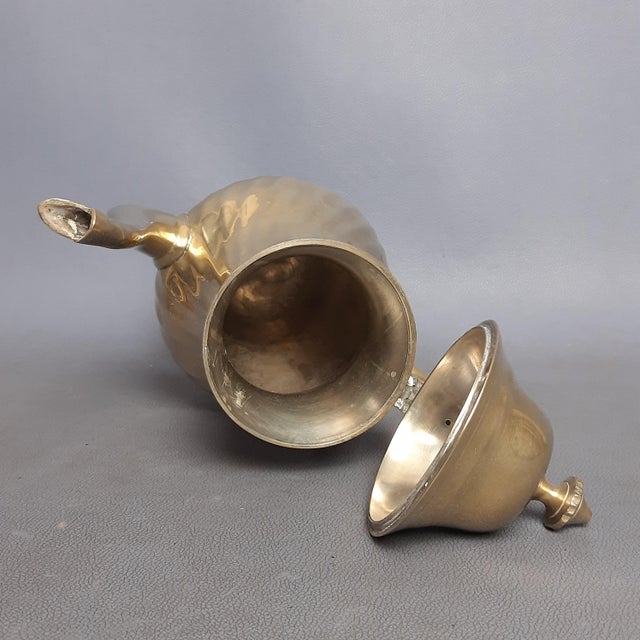 1960s Striped Brass Tea Service, 1960s For Sale - Image 5 of 18